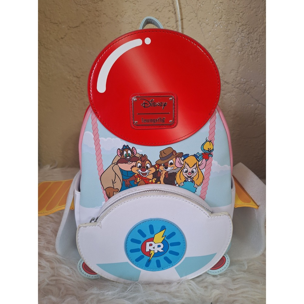 Loungefly Disney Disney100 Decades Chip n Dale Rescue Rangers Mini Backpack NWT